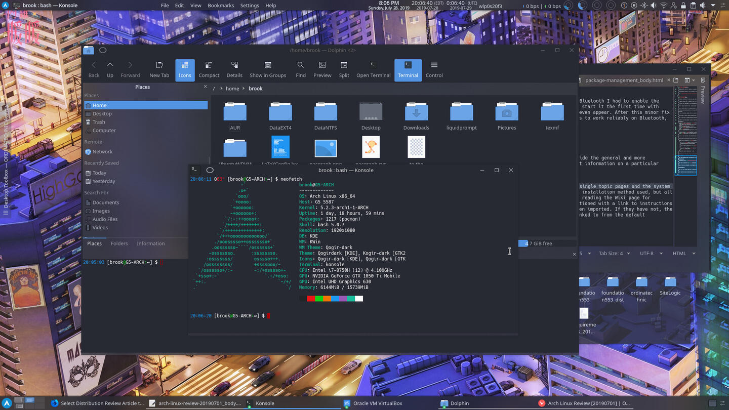 Arch Linux Review 20190701 Bootstrap Image Ordinatechnic