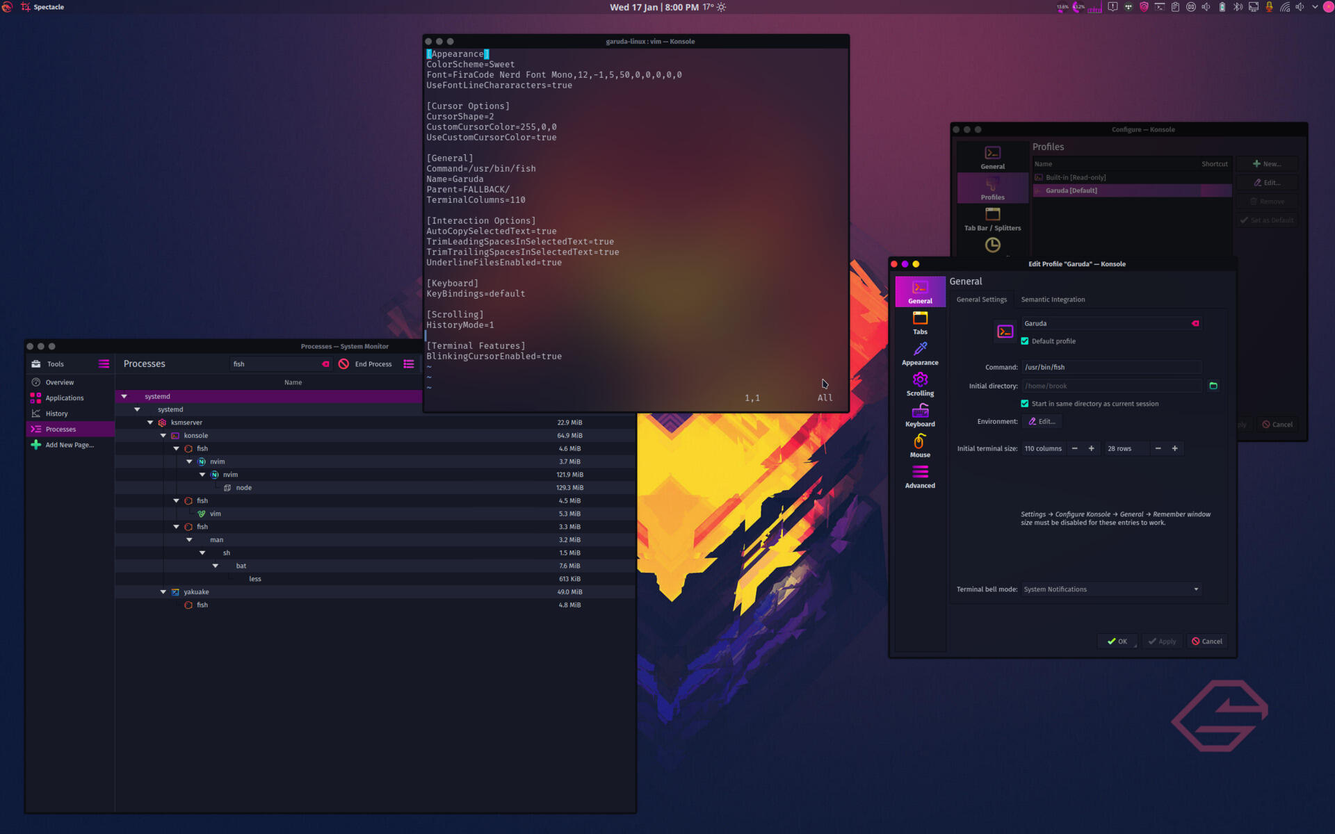 a comparison of garuda linux btrfs configuration with that of opensuse tumbleweed